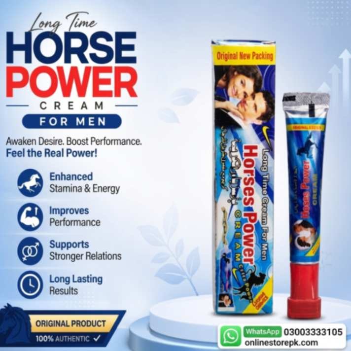 Horse Power Long Time Delay Cream for Men – Extra Power Horse Power Timing Cream for Men | Buy Online in Pakistan - Image 1