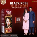 Black Rose Color Supreme – Hair Color 5.6 Light Golden Brown - Image 2